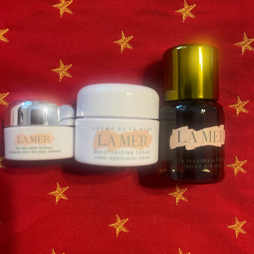 La Mer Moisturizer Set - White and Gold